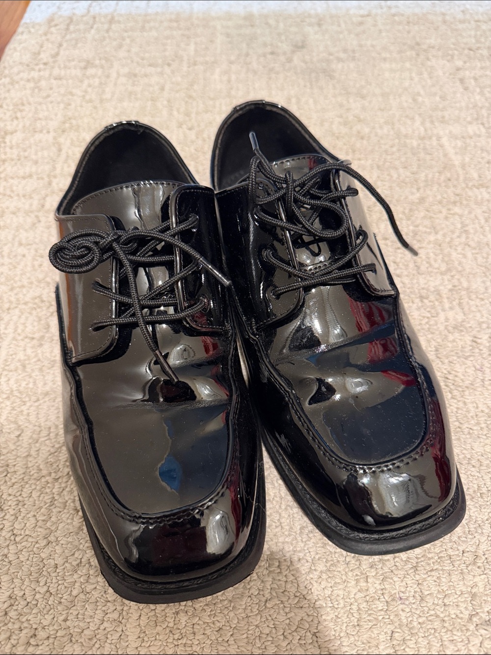 Sonoma Boys Black Patent Leather Derby Dress Shoes